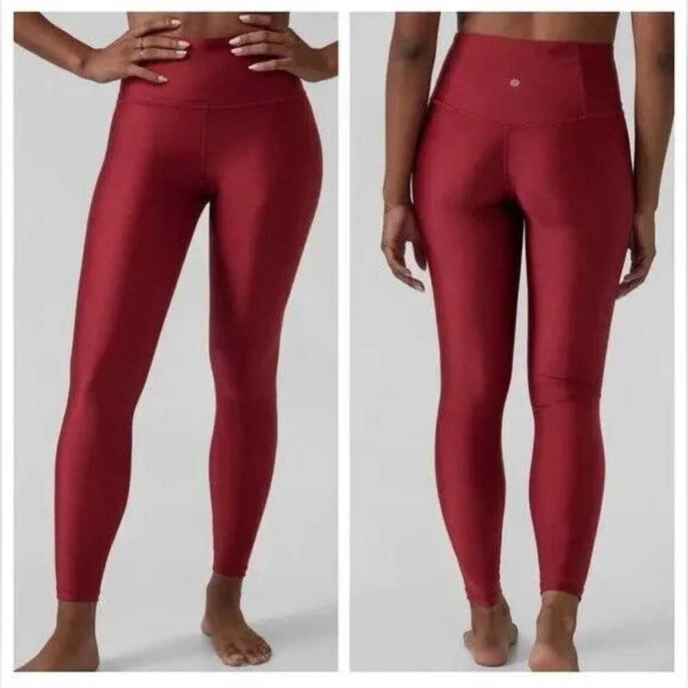 Athleta Elation Shine Tight - Decadent Red